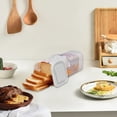 thumbnail image 4 of Chmadoxn Rangement et Organisation de Cuisine, Organisateurs et Rangement de Garde-Robe, Distributeur de Pain Hermétique en Plastique Réutilisable pour Pain Gâteau Transparent, Bac Organisateur de Pain Frais Rangement pour Pain, 4 of 9