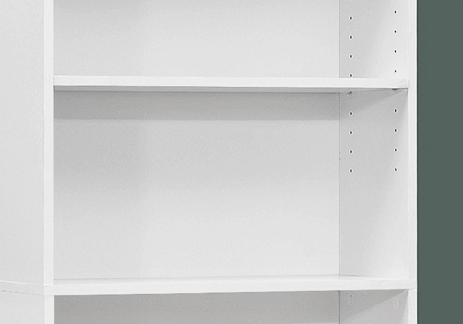 Monarch Specialties Bookshelf, Bookcase, 6 Tier, 72"h, Office, Bedroom, Laminate, White, Transitional