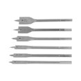 thumbnail image 1 of Flat Drill Bits Set, Durable Hex Shank Incisive Precise Positioning Spade Wood Drill Bit 6PCS  For Woodworking For Carpenter Silver,Golden, 1 of 8