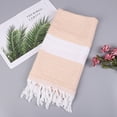thumbnail image 1 of Last Chance Violete Cotton Absorbent Large Size Bath Towel European And Knitted Striped Fringed Turkish Sand, 1 of 2