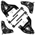 thumbnail image 2 of SCITOO 8pcs Front Suspension Kit Upper Lower Control Arm w/Ball Joints Outer Inner Tie Rod End For Chevy C1500 C2500 Suburban Tahoe Express 1500 2500 For GMC C1500 C2500 Savana 1500 2500 Yukon 6-Lug, 2 of 4
