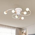 thumbnail image 2 of LED Pendant Light Lighting Fixture Chandelier Wall Lamp Nightlight Ceiling Light White Gold, 2 of 8