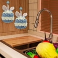 thumbnail image 3 of EGNMCR Rabbit Ear Crown Chenille Hand Towel Cute Hanging Hand Wipe Ball Hand Towel Thickened Absorbent Hangable Multifunctional Hand Towel hand washcloths, 3 of 5