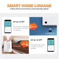 thumbnail image 4 of Capteur Intelligent de Température et d'Humidité Wi‐Fi Tuya Compatible avec Alexa et Google Home, 4 of 8