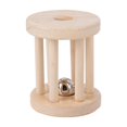 thumbnail image 4 of Lipstore Baby Roller Rattle Wood Toys Rattles with Bells Smooth Surface Infant Roller Toy C, 4 of 8