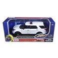 thumbnail image 1 of 2015 Ford Police Interceptor Utilitaire Blanc avec Barre Lumineuse et Son Voiture Miniature Moulée sous Pression 1/24 par Motormax, 1 of 2