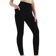 cfhntfmh Women's Yoga Leggings Seamless Workout High Waist Athletic Running Leggings Stretchy Soft Pants