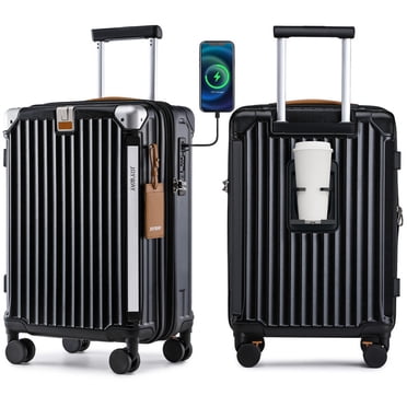 Joyway Carry-on Luggage Expandable Hard 20 inch Carry-on Luggage USB Port Cup Holder TSA Lock Suitcase