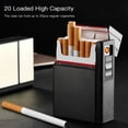 thumbnail image 3 of Cigarette Dispenser Storage Box Flip Cigarette Case 20 Loaded High Capacity with Detachable USB Rechargeable Cigarette Lighter, 3 of 8