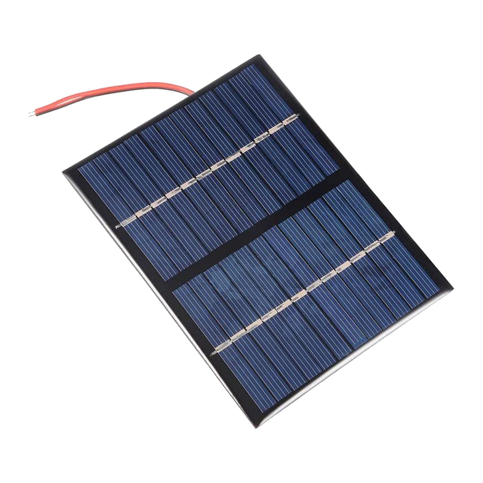 yuksok Module de Cellule Solaire Mini 1.5W 12V Portable pour Jouets Lumineux Chargeur de Cellulaire