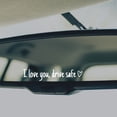 thumbnail image 4 of Visland I Love You Drive Safe Stickers Rear View Mirror Vinyl Decal for Women Waterproof Decorative Car Sticker Car Decal Accessories, 4 of 8