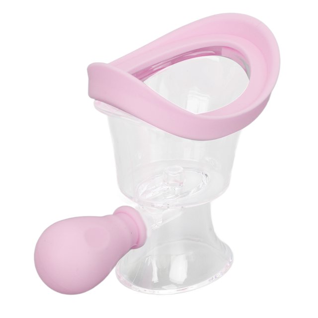 Eye Irrigator Cup, Portable Lightweight Silicone Eye Wash Cup Controllable For Office Pink