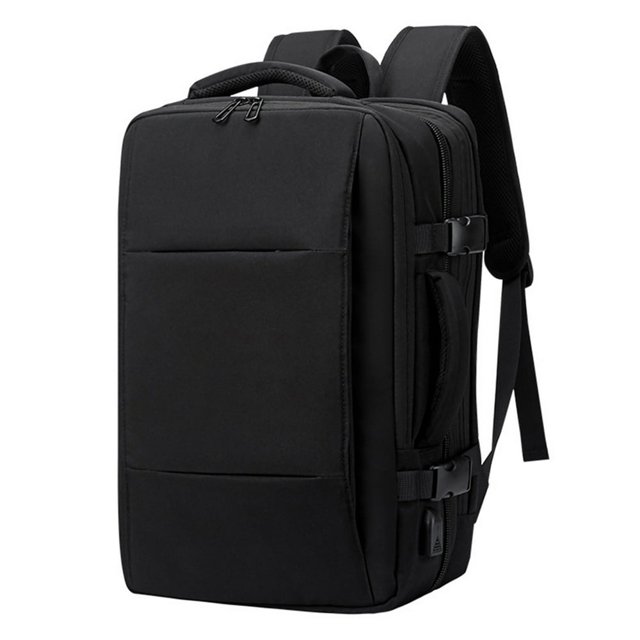 Expandable Carry-On with USB Charging Port Travel Weekender Fits 15.6 Inch Laptop for Men and Women