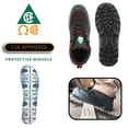 thumbnail image 4 of vangelo Chaussure de Sécurité pour Homme à Embout d'Acier Homologuée ASTM CSA HELMUT-1 Protection contre les Perforations et aux Orteils Antidérapante Noir Rouge Taille 8W, 4 of 5