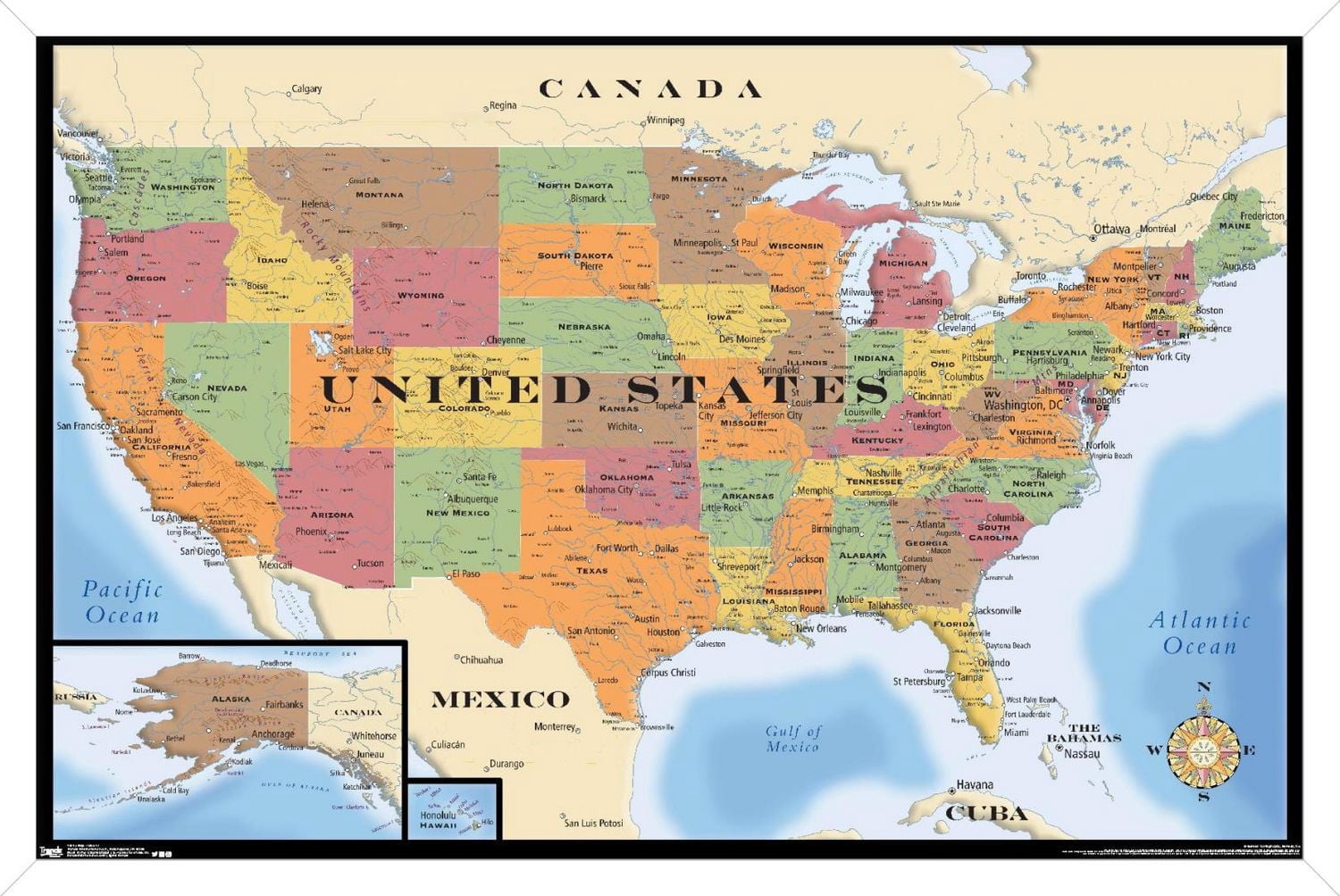 Carte - États-Unis