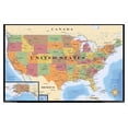 thumbnail image 1 of Map - USA Wall Poster, 22.375" x 34" Framed, 1 of 4