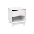 thumbnail image 1 of Babyletto Hudson Nightstand with USB Port in White, 1 Drawer and Storage Cubby, 1 of 5
