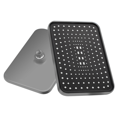 thumbnail image 1 of 12 Inch High Pressure Top Spray Rain Shower Head Larger Flow Rainfall Shower Heads Rainfall Showerhead-Gray, 1 of 7