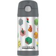 thumbnail image 1 of Thermos Vacuum Insulated 12 OZ Funtainer Bottle, Minecraft, 1 of 3