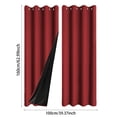 thumbnail image 2 of Modern Thermal Insulated Room Darkening Curtains For Living Room And Bedroom Noise Reducing Window Drapes In Solid Design, 2 of 4