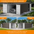 thumbnail image 4 of Sunjoy 10 ft. x 20 ft. Outdoor Storage Shed, Carport, Light Grey, 4 of 11