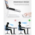 thumbnail image 3 of EGNMCR Aluminum Laptop Stand Tablet Docking for MCBK Pro Notebook Laptop PC the Holder, 3 of 8