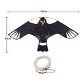 thumbnail image 2 of generic Bird Scare Kite Eagle Design Black Plastic Flying Falcon Decoy Outdoor, 2 of 2
