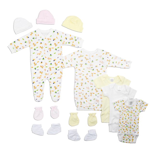 Bambini Newborn Baby Girls 12 Pc Layette Baby Shower Gift Set