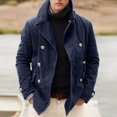 thumbnail image 2 of Pisexur Jean Jacket for Men, Fashion Mens Denim Jacket Washed Classic Casual Distressed Ripped Slim Fit Trucker Jacket, 2 of 3