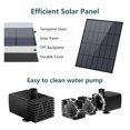 thumbnail image 3 of Solar Water Pump Kit, 10W Solar Powered Water Fountain Pump With 6 Nozzles, DIY Water Feature Outdoor Fountain For Ponds ,Multi-Install Methods, 3 of 6