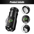 thumbnail image 3 of Mini flashlight super power flash, LED mini cap light, super bright small handheld pen light, mini rechargeable flashlight, suitable for maintenance/night outdoor/gathering/camping/emergency situation, 3 of 11