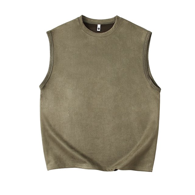 Timegard Tank Tops Men Plus Size Crewneck Sleeveless Comfy Tee Shirts Casual Solid Color Tops Fashion