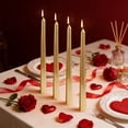 thumbnail image 3 of Red Candles Taper 4Pcs/Box Net Red Restaurant Plating Thread Candle, 25cm Long Pole Candles for Romantic Wedding Decoration, Wax for Candles, 3 of 6