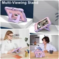 thumbnail image 4 of Case for iPad Mini 7 A17 Pro 2024 / iPad Mini 6 2021 8.3 Inch, Shockproof Protective Cover with Kickstand Shoulder Strap, 4 of 7