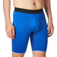 thumbnail image 2 of Hanes Shorts de Compression Performance Sportive pour Hommes, 2TG, Bleu Génial/ébène, 2 of 2