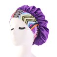 thumbnail image 2 of WIFKLSIIPG Wide Elastic Band Satin Sleep Bonnet Soft Night Sleeping Cap for Women, 2 of 2