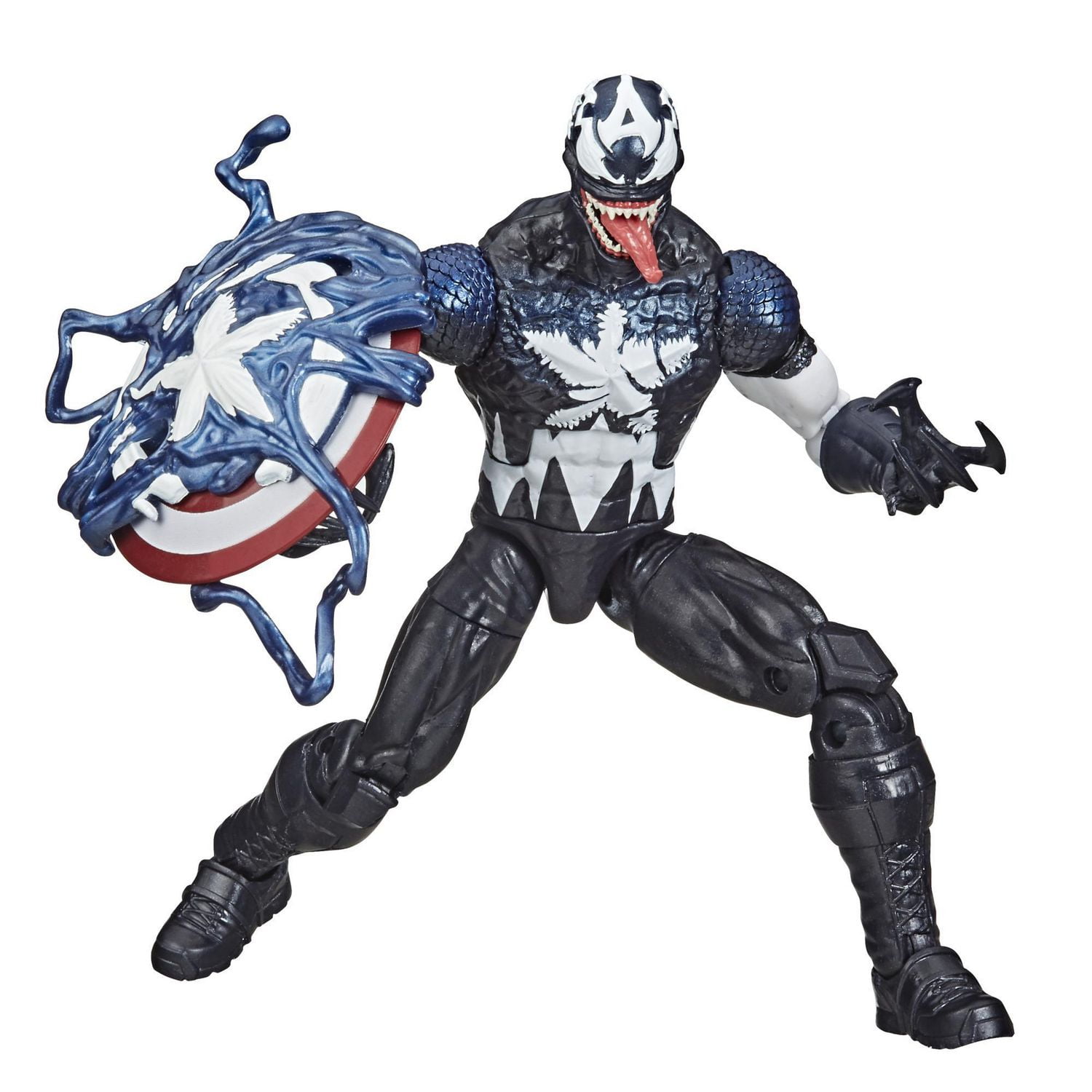 Hasbro Marvel Legends Series, figurine Venomized Captain America de 15 cm, design premium, 2 accessoires