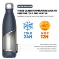 thumbnail image 2 of WATERSY Stainless Steel water bottles,17oz/500ml Insulated Water Bottles,Cobalt metal water bottle Keeps Drink Cold and Hot,Blue BPA Free kids water bottles for School,Gym,Travel,Sports, 2 of 8
