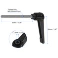 thumbnail image 2 of Unique Bargains 2 Packs M5 x 60mm 304 Stainless Steel Male Thread Adjustable Clamping Lever Handles Knobs, 2 of 5