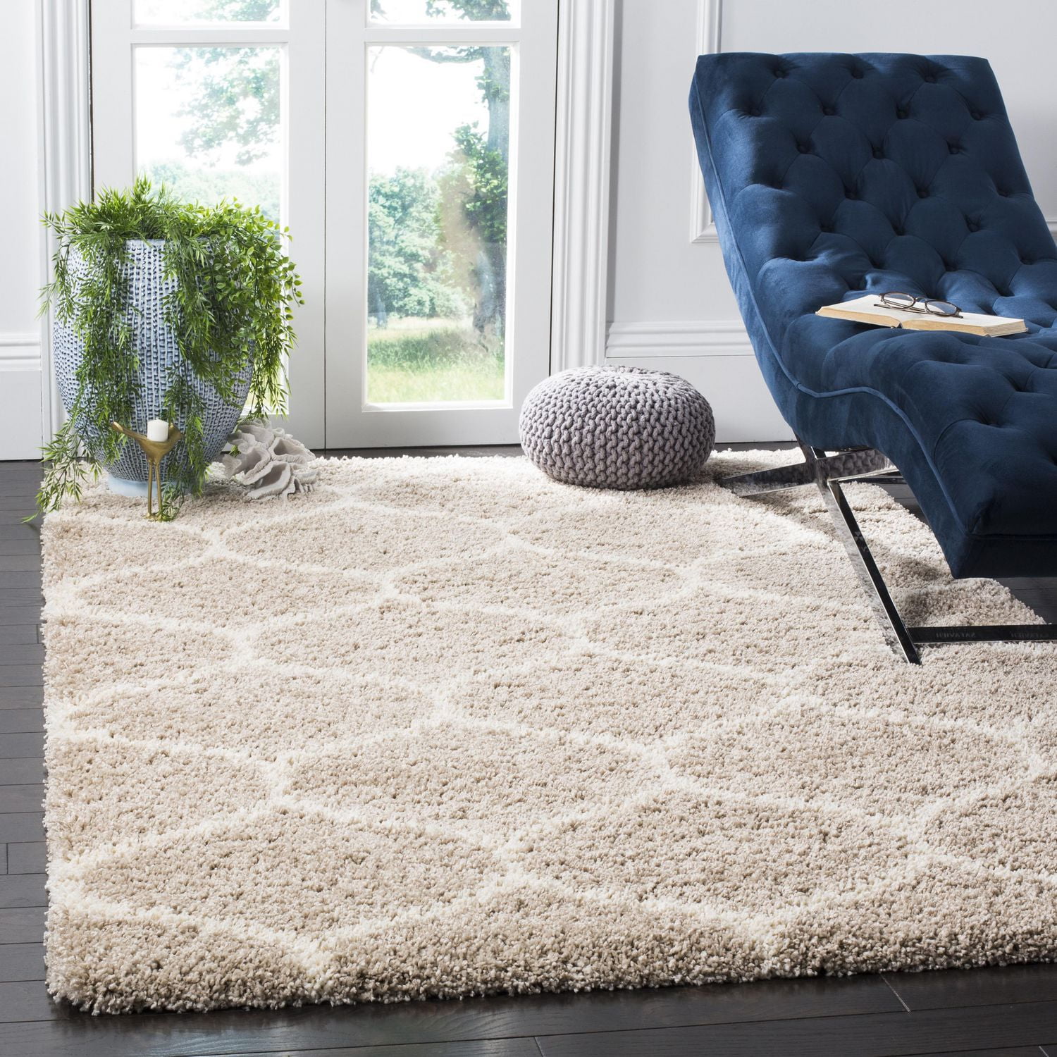 Safavieh Hudson Arline Tapis Géométrique Shag