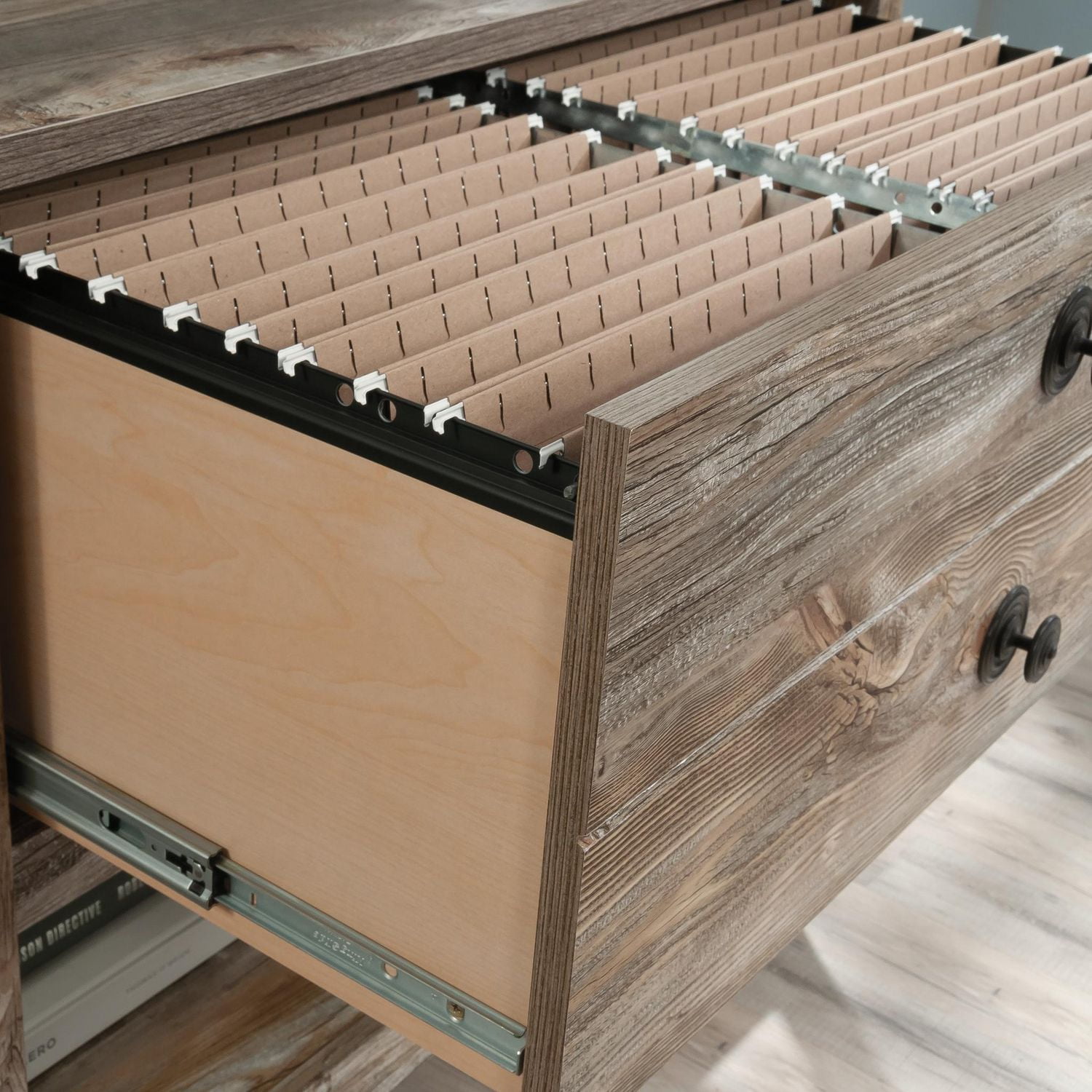 Sauder La Collection Granite Trace Classeur latéral, Finition Rustic Cedar, 433951
