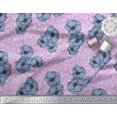 thumbnail image 3 of Soimoi polyester Crepe Fabric Anemone Floral Print Sewing Fabric Yard 42 Inch Wide, 3 of 4