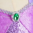 thumbnail image 4 of Girls Mermaid Princess Ariel Costume Cosplay Carnival Birthday Party Mermaid Dress, 4 of 8
