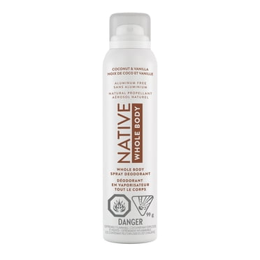 Native Aluminum Free Deodorant Spray For Men, 72 Hour Deodorant Spray, Coconut & Vanilla, 99 g