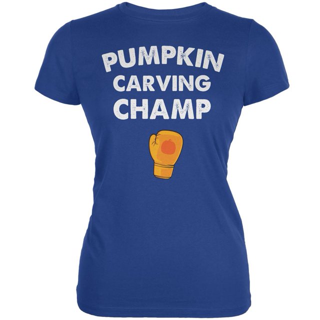 Halloween Pumpkin Carving Champ Royal Juniors Soft T-Shirt