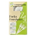 thumbnail image 1 of Go4Green Compostable Forks, 24 Pieces, 1 of 5