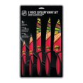 thumbnail image 3 of OFFICIALLY LICENSED NHL 5 PIECE KNIFE SET CHICAGO BLACKHAWKS, 3 of 3