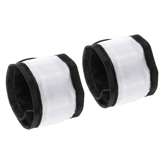 Unique Bargains LED Wristband, 2 Pack Light Up Bracelets LED Armbands Wrist Band, White, S