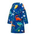 thumbnail image 3 of Dvkptbk Kids Fleece Hooded Bathrobes, Warm Graphic Soft Fuzzy Bath Robe for Kids Soft Robe Sleepwear with Belt 3-4 Years, 3 of 7