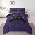 thumbnail image 1 of Erosebridal Video Game Comforter Sets Queen Size,Spider Wed Bedding Queen Comforter Set,Gamepad Room Decoration,Reversible,3Pcs, 1 of 8